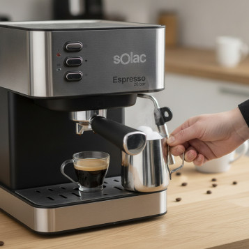 ▷ CAFETERA SOLAC ESPRESSO 20 BARS INOX CE4481 POESSA | Taine - Imagen 2