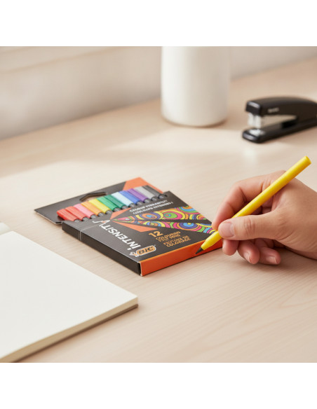 ▷ ROTULADORES BIC 12 UDS COLORES INTENSITY KIT8 | Taine - Imagen 2
