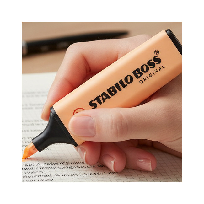 ▷ ROTULADOR STABILO BOSS 70/125 NARANJA PASTEL FLUORESCENTES | Taine - Imagen 2