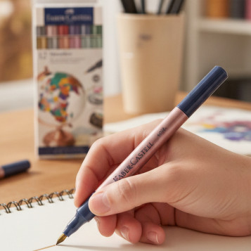 ▷ ROTULADORES FABER CASTELL 12 UDS METALIZADOS | Taine - Imagen 2
