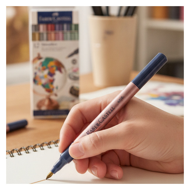 ▷ ROTULADORES FABER CASTELL 12 UDS METALIZADOS | Taine - Imagen 2