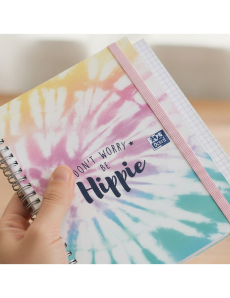 ▷ CUADERNO OXFORD A6 120HJ 90G 5X5 TIE DYE 2022 | Taine - Imagen 2