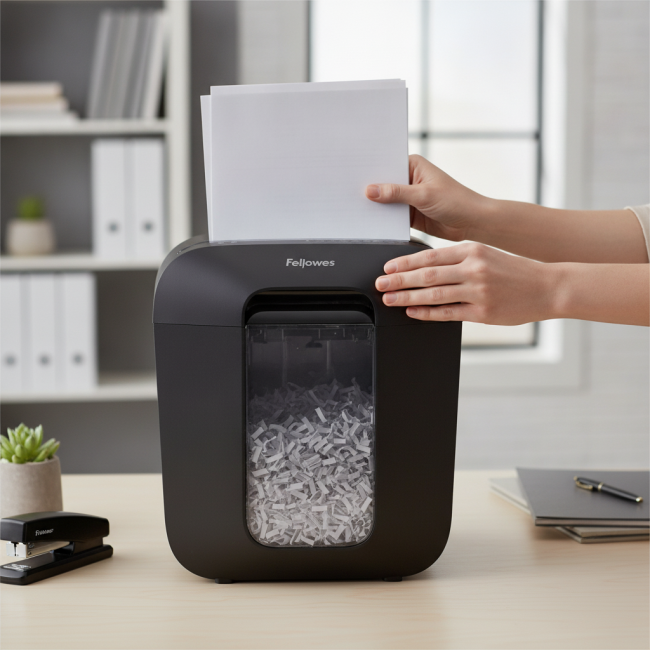 ▷ DESTRUCTORA FELLOWES LX25 CORTE EN PARTÍCULAS 4X37MM | Taine - Imagen 4