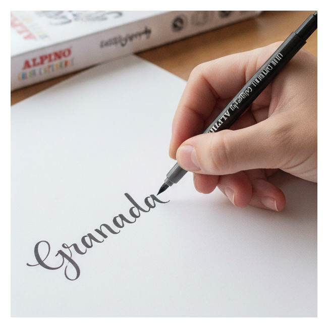 ▷ ROTULADORES ALPINO 6 UDS COLOR EXPER CALLIGRAPHY | Taine - Imagen 2