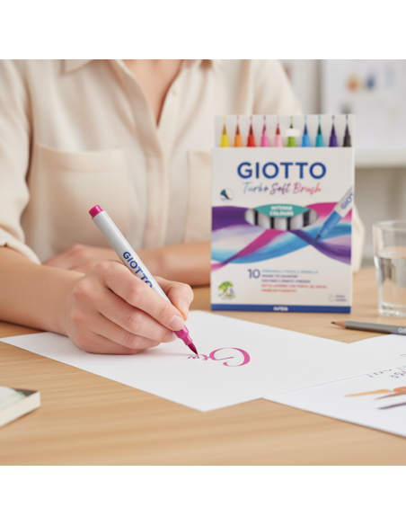 ▷ ROTULADORES TURBO 10 UDS SOFT PINCEL LETTERING | Taine - Imagen 2