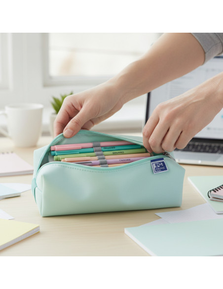 ▷ ESTUCHE OXFORD CUADRADO GRANDE PASTEL | Taine - Imagen 2