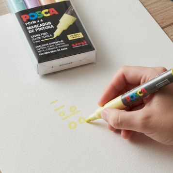 ▷ SET ROTULADORES POSCA 4 UDS PC1M PASTEL | Taine - Imagen 2