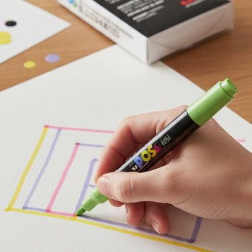 ▷ SET ROTULADORES POSCA 4 UDS PC5M BRILLANTES | Taine - Imagen 2