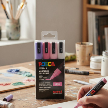 ▷ SET ROTULADORES POSCA 4 UDS PC5M DULCES | Taine - Imagen 2