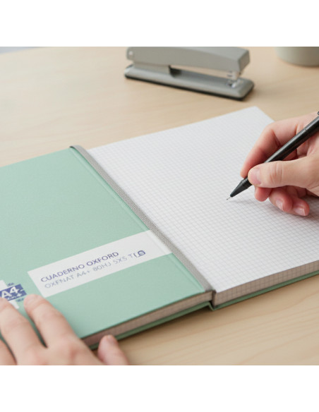 ▷ CUADERNO OXFORD OXFNAT A4+ 80HJ 5X5 TD | Taine - Imagen 3