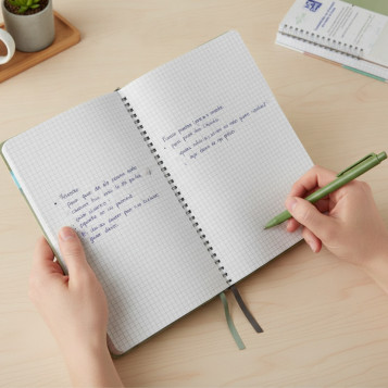 ▷ CUADERNO OXFORD OXFNAT A5+ 80HJ 5X5 TD | Taine - Imagen 2