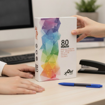 ▷ PAPEL A4 80GR 500HJ OLEF CALIDAD C | Taine - Imagen 2