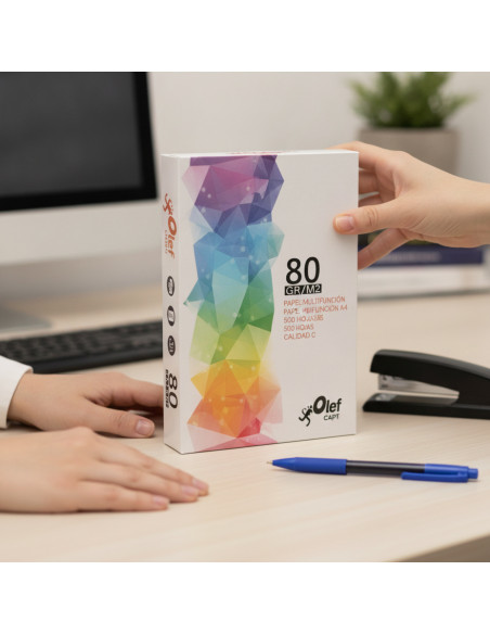 ▷ PAPEL A4 80GR 500HJ OLEF CALIDAD C | Taine - Imagen 2