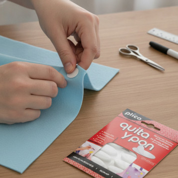 ▷ QUITA Y PON PLICO 24 MINI CIERRES TEXTILES AUTOADHESIVOS | Taine - Imagen 2