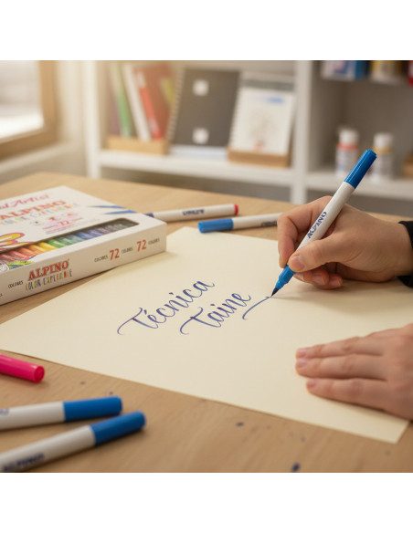 ▷ ROTULADORES ALPINO 72 UDS DUAL LETTERING EXPIRIENCE | Taine - Imagen 2