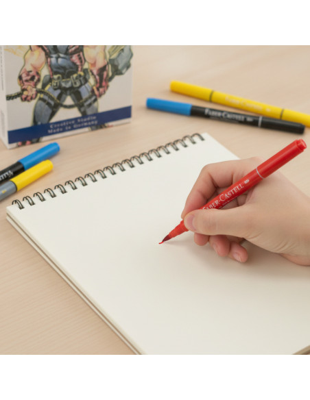 ▷ ROTULADORES FABER CASTELL 11 UDS SET 3D ILUSTRACION DE COMIC | Taine - Imagen 2