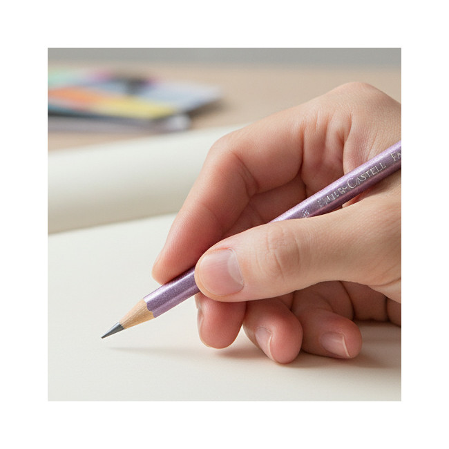 ▷ LAPIZ FABER CASTELL SPARKLE VIOLETA METALIC | Taine - Imagen 2