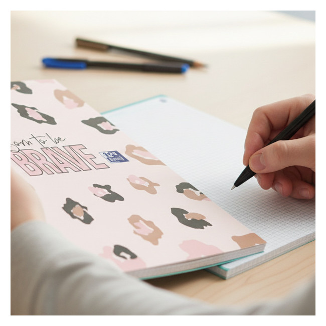 ▷ CUADERNO OXFORD A4 120HJ 5X5 ANIMAL PRINT | Taine - Imagen 2