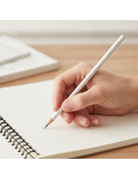 ▷ LAPIZ FABER CASTELL SPARKLE PERLADO BLANCO | Taine - Imagen 2
