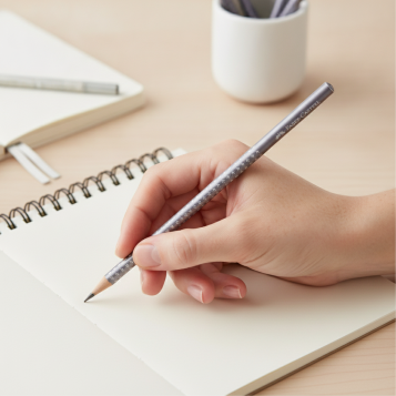 ▷ LAPIZ FABER CASTELL SPARKLE PERLADO GRIS | Taine - Imagen 2