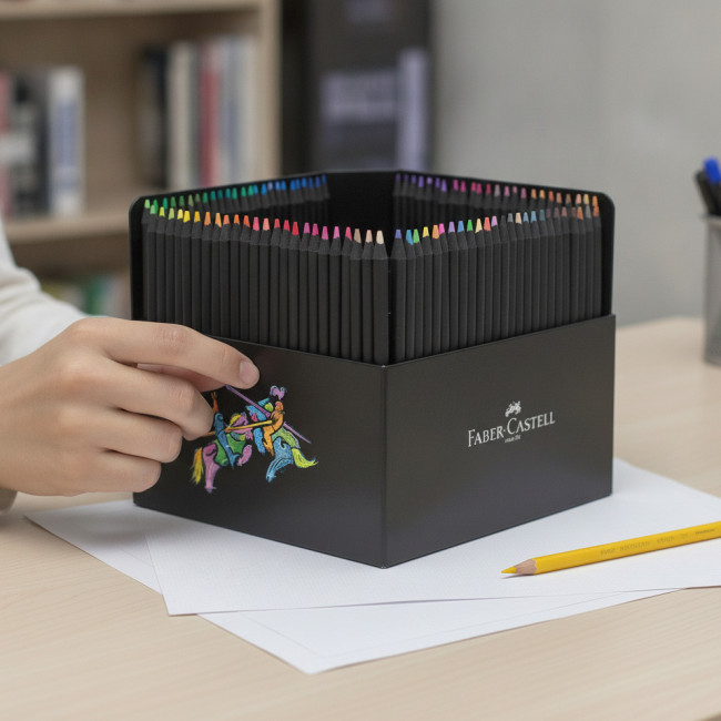 ▷ LAPICES FABER CASTELL 100 UDS COLORES BLACK EDITION | Taine - Imagen 2
