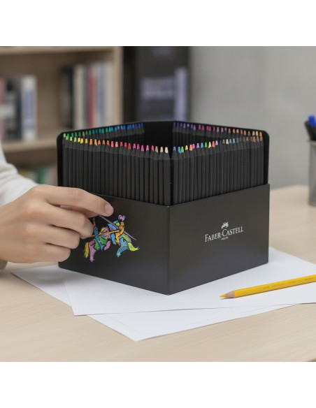 ▷ LAPICES FABER CASTELL 100 UDS COLORES BLACK EDITION | Taine - Imagen 2