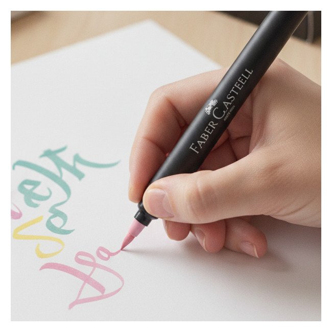 ▷ ROTULADORES FABER CASTELL 6 UDS COLORES BLACK EDITION PINCEL | Taine - Imagen 2