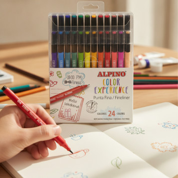 ▷ ROTULADORES ALPINO 24 UDS COLOR EXPERIENCE FINELINER | Taine - Imagen 2