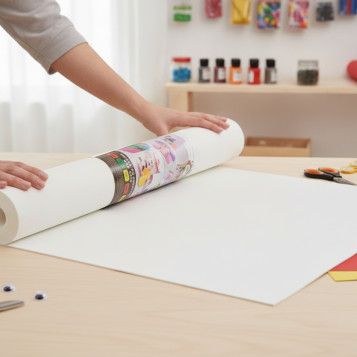 ▷ GOMA EVA BLANCA ROLLO 1 X 2 m FAIBO 659-01 | Taine - Imagen 2