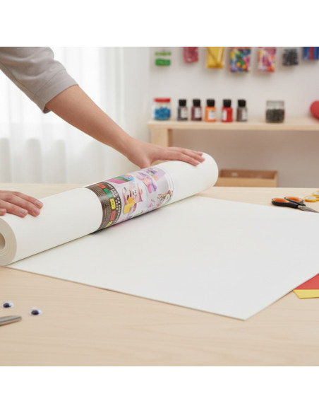 ▷ GOMA EVA BLANCA ROLLO 1 X 2 m FAIBO 659-01 | Taine - Imagen 2