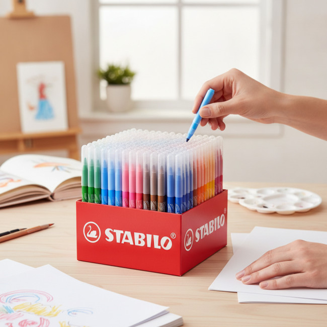 ▷ ROTULADORES STABILO 240 UDS COLORES SET ESCOLAR 20 COLORES | Taine - Imagen 2