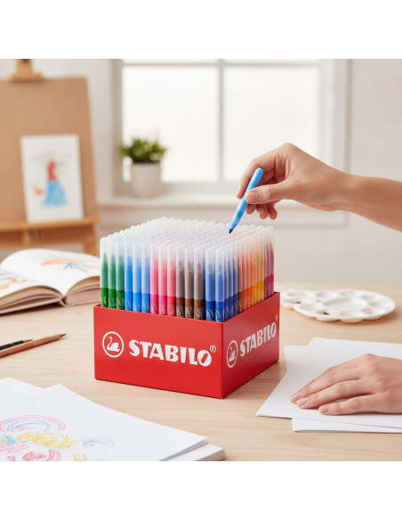 ▷ ROTULADORES STABILO 240 UDS COLORES SET ESCOLAR 20 COLORES | Taine - Imagen 2