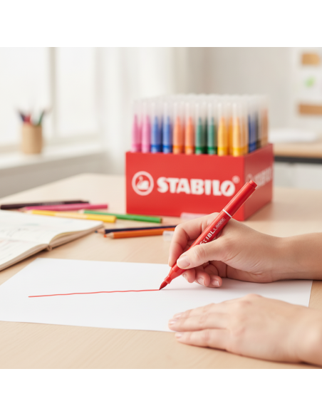 ▷ ROTULADORES STABILO 140 UDS COLORES SET ESCOLAR MAX GRUESOS | Taine - Imagen 2