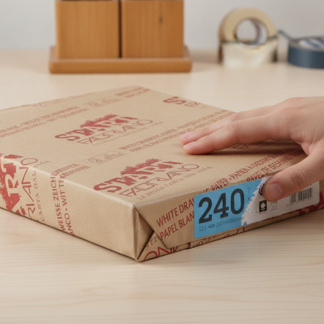 ▷ PACK 125 LAMINAS DIBUJO 240GR A4 FABRIANO STAR | Taine - Imagen 2