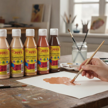 ▷ TEMPERA JOVI PAINT BOTELLA 250M SURTIDOS 6 COLORES MULTICULTURAL | Taine - Imagen 2