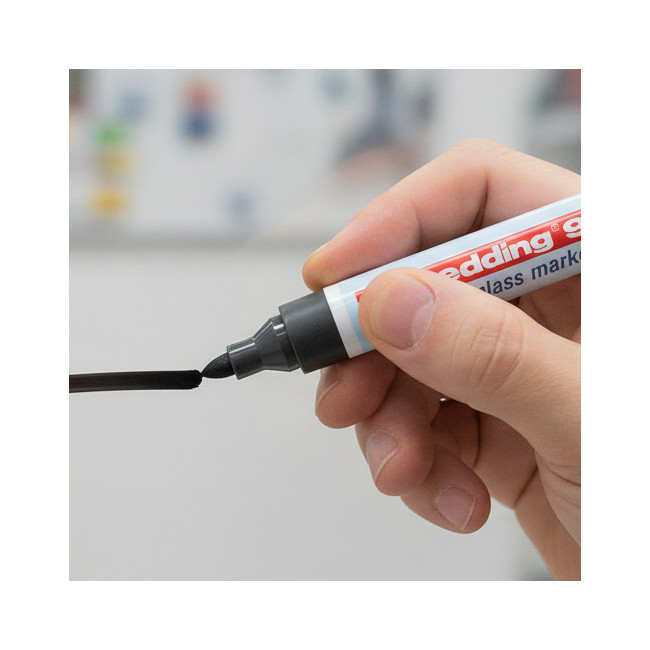 ▷ ROTULADOR NEGRO PARA VIDRIO EDDING 95 | Taine - Imagen 2