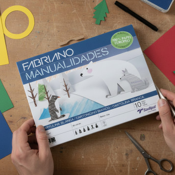 ▷ CUADERNO FABRIANO MANUALIDADES CARTULINAS COLOR - BLOC - 10 H | Taine - Imagen 2