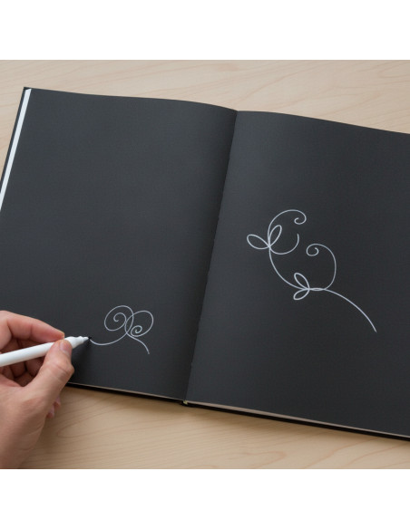▷ CUADERNO FABRIANO MANUALIDADES CARTULINA NEGRA +BLOC+10HJ | Taine - Imagen 2