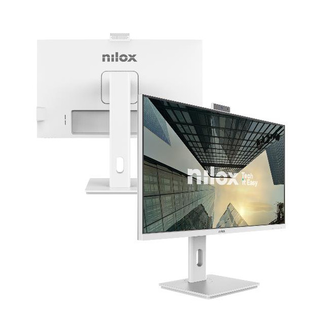 ▷ MONITOR NILOX 27" IPS REGULABLE WEBCAM 120HZ FULL HD WEBCAM CON MICROFONO ALTAV | Taine - Imagen 1
