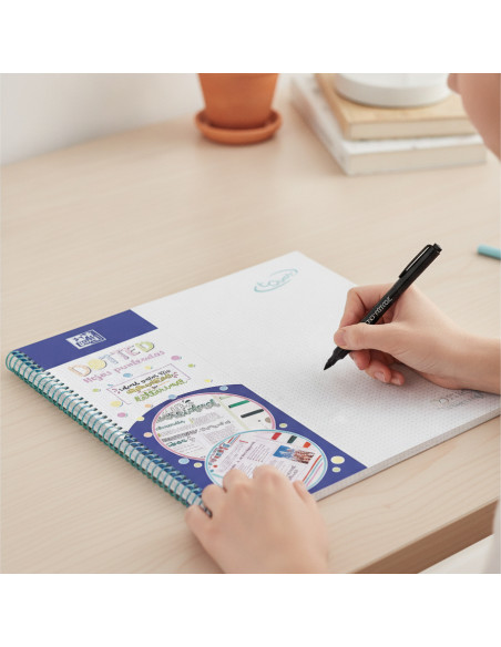 ▷ CUADERNO OXFORD EBK 80H A4 5X5 DOTS TE ICE M | Taine - Imagen 2