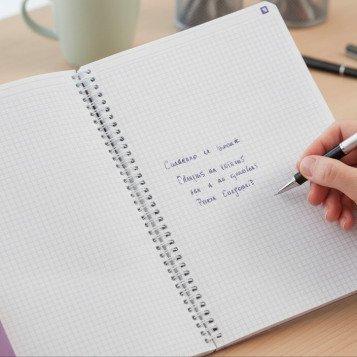 ▷ CUADERNO OXFORD A4+ 150HJ 5X5 TE PASTEL EBK10 | Taine - Imagen 2