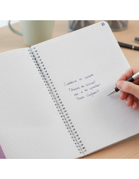 ▷ CUADERNO OXFORD A4+ 150HJ 5X5 TE PASTEL EBK10 | Taine - Imagen 2