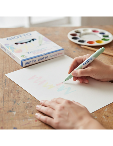 ▷ ROTULADORES GIOTTO 10 UDS PASTEL TURBO SOFT BRUSH | Taine - Imagen 2