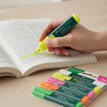 ▷ ROTULADOR FABER CASTELL TEXTLINER FLUOR 4 UDS SURTIDOS | Taine - Imagen 2