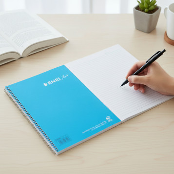 ▷ CUADERNO ENRI FOLIO PAUTA 2,5 MM PLUS 90GR 80HJ TP | Taine - Imagen 2