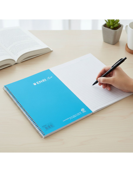 ▷ CUADERNO ENRI FOLIO PAUTA 2,5 MM PLUS 90GR 80HJ TP | Taine - Imagen 2