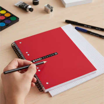 ▷ CUADERNO ENRI EBK STATUS A5 160HJ 70G 5X5 CB | Taine - Imagen 2