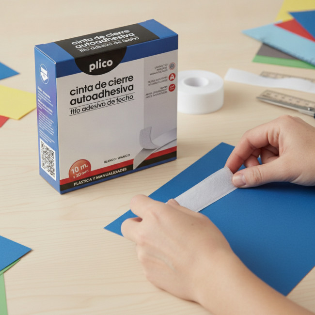 ▷ CINTA CIERRE PLICO BLANCO AUTOAHDESIVA 2 ROLLOS 25M X 20MM | Taine - Imagen 2
