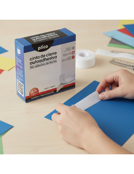 ▷ CINTA CIERRE PLICO BLANCO AUTOAHDESIVA 2 ROLLOS 25M X 20MM | Taine - Imagen 2