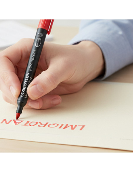 ▷ ROTULADOR STAEDTLER ROJO M 1MM 317-2 LUMOCOLOR | Taine - Imagen 2